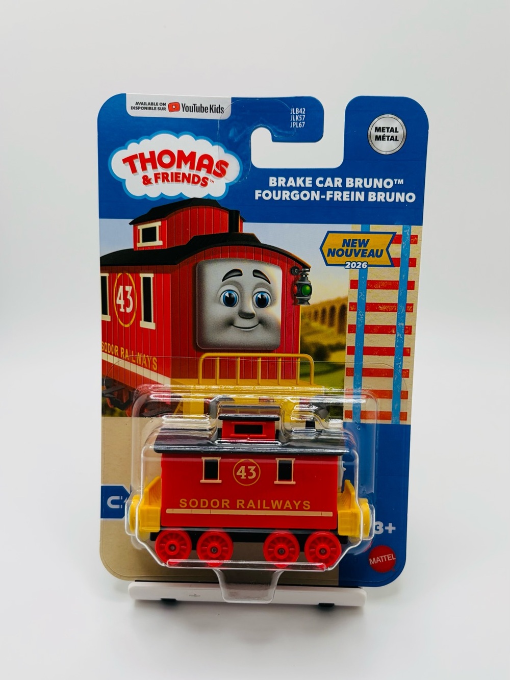 Rare 2026 Thomas & Friends Brake Car Bruno JLB48 Metal NWT